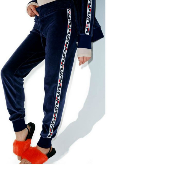 fila velour joggers